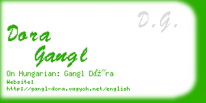 dora gangl business card